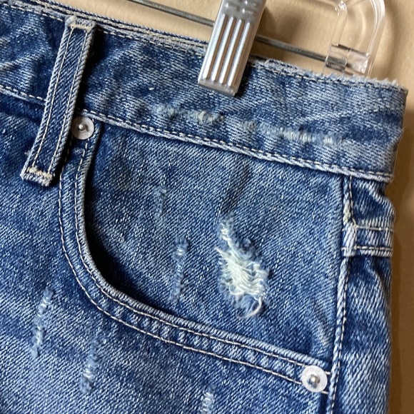 Tularosa Aubrey Distressed Denim Mini Skirt - Picture 7 of 10